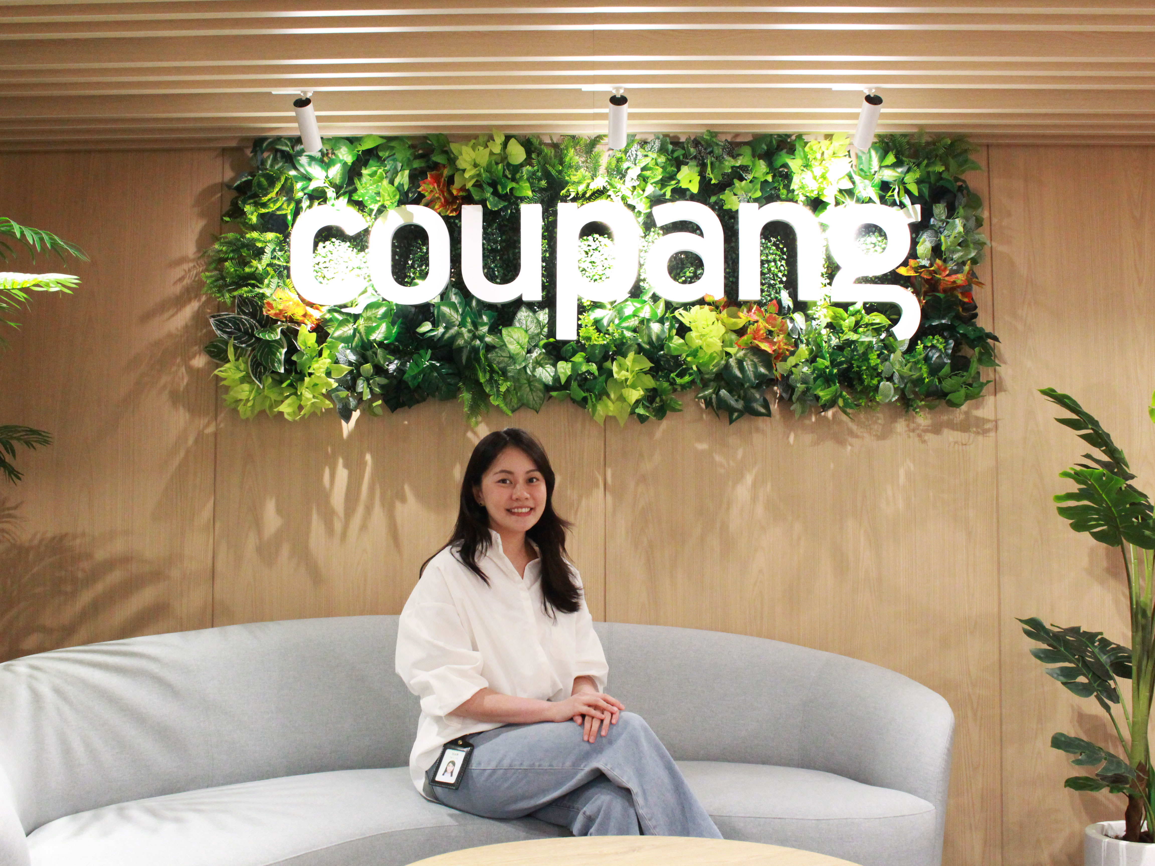 a person sitting on a couch