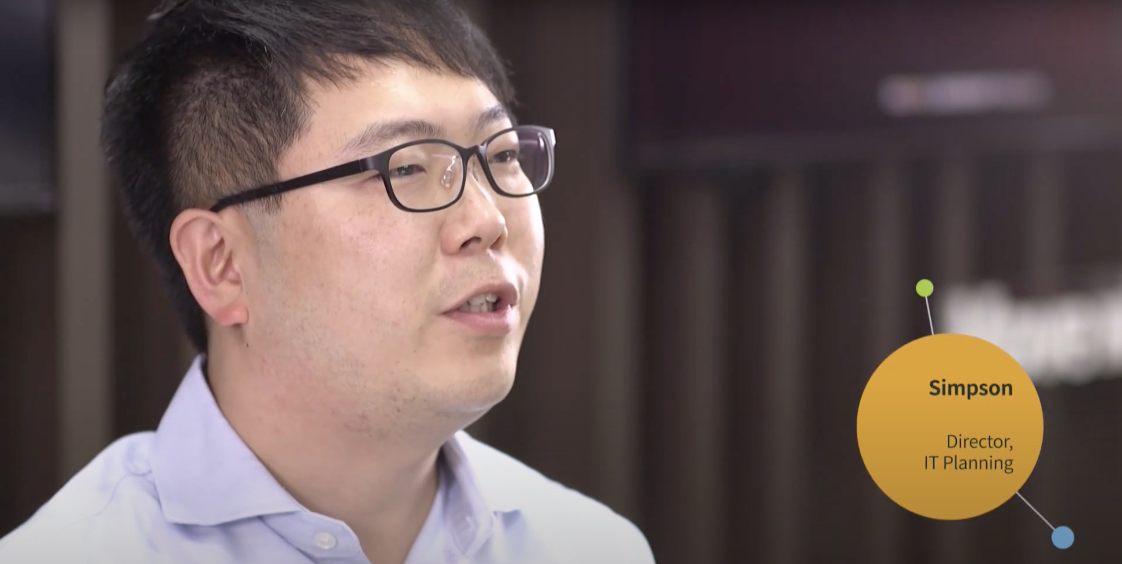 a person wearing glasses