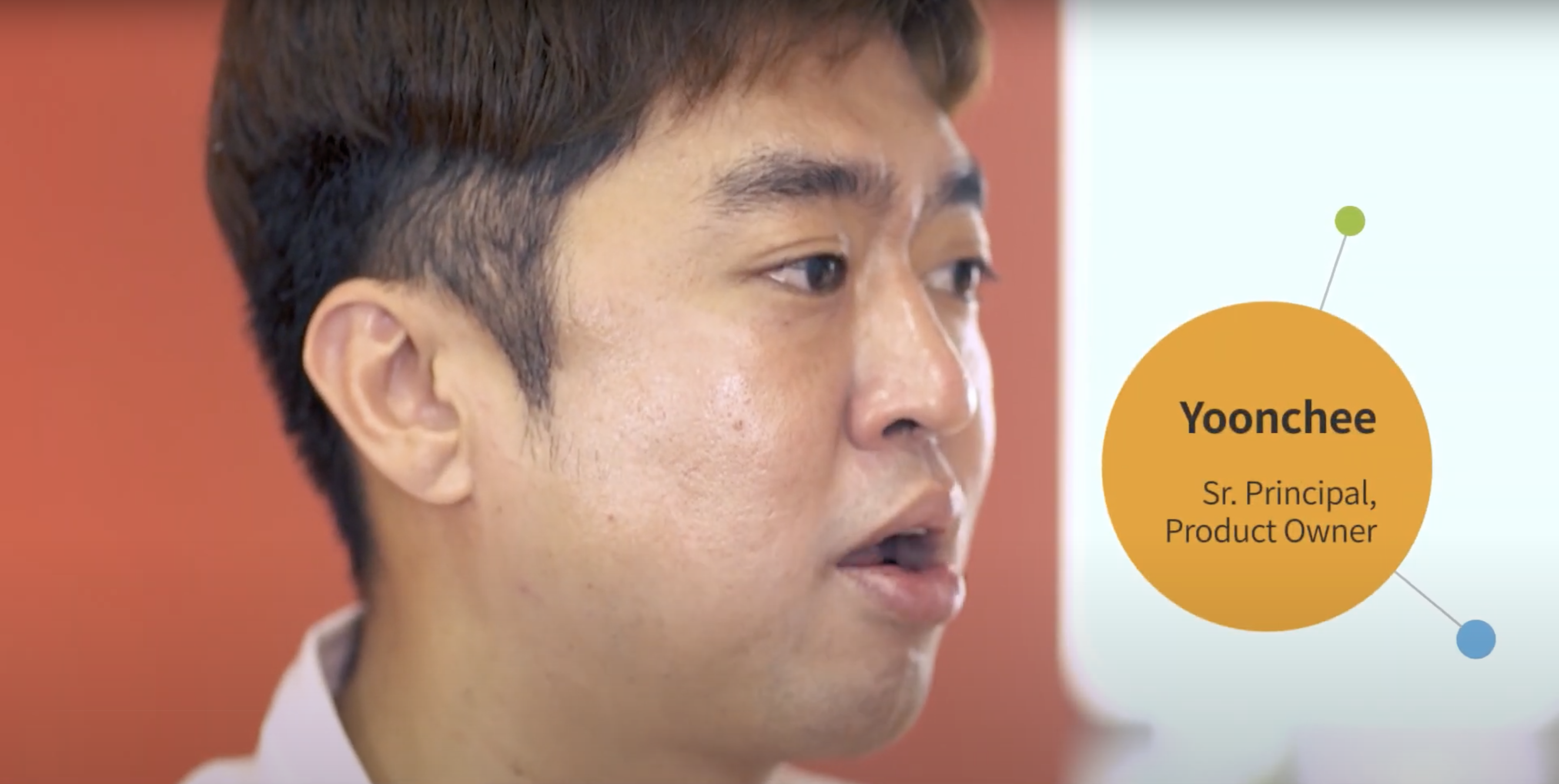 a person looking to the side