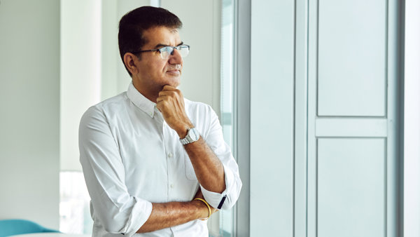 a person in a white shirt