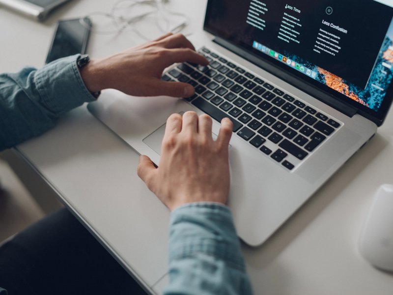 Laptop Typing