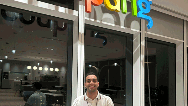 a person sitting at a table