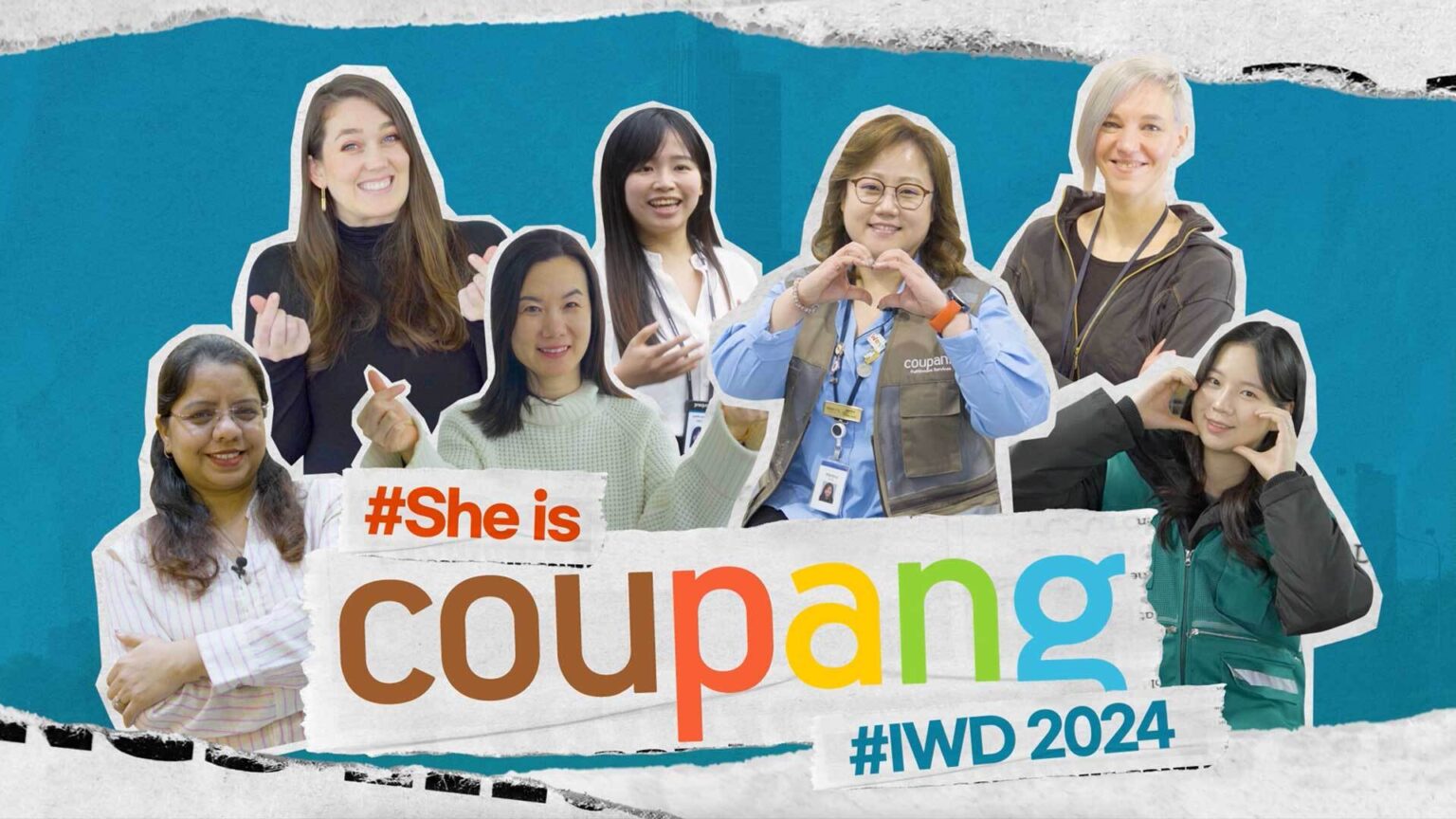 a group of women smiling