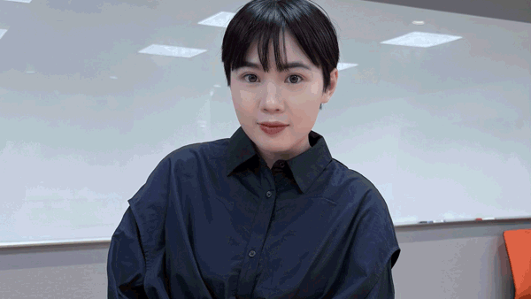 a person in a blue shirt