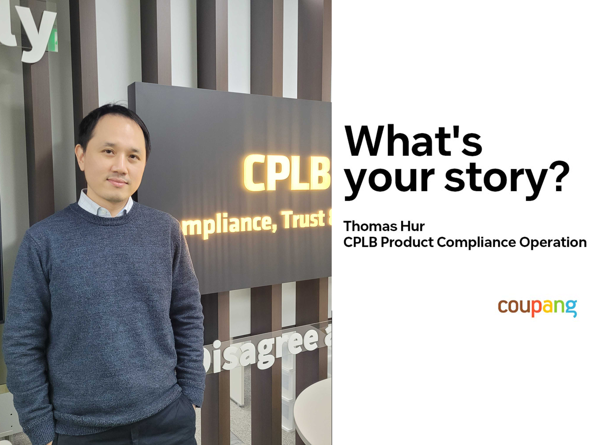 a person standing in front of a sign