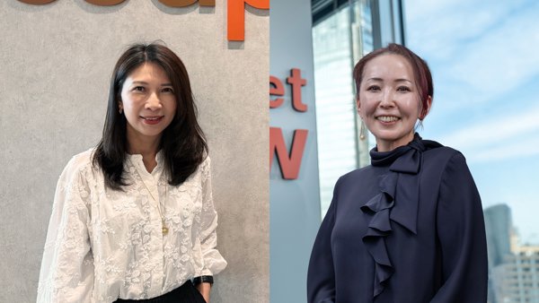 a collage of women in a room
